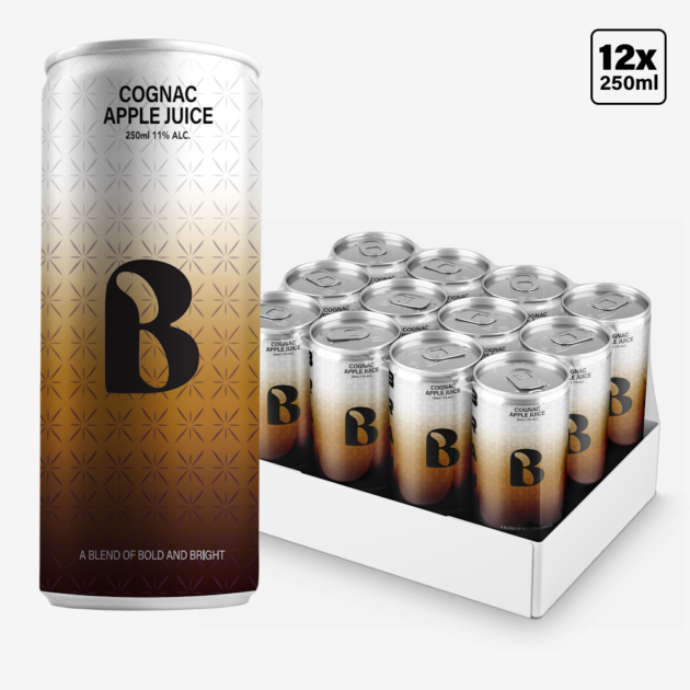 BranQ - Cognac & Apple Juice (12 pack)