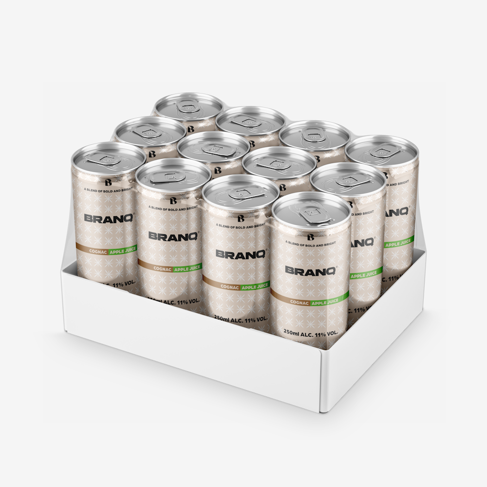 BranQ - Cognac & Apple Juice (12 pack) - Afbeelding 2